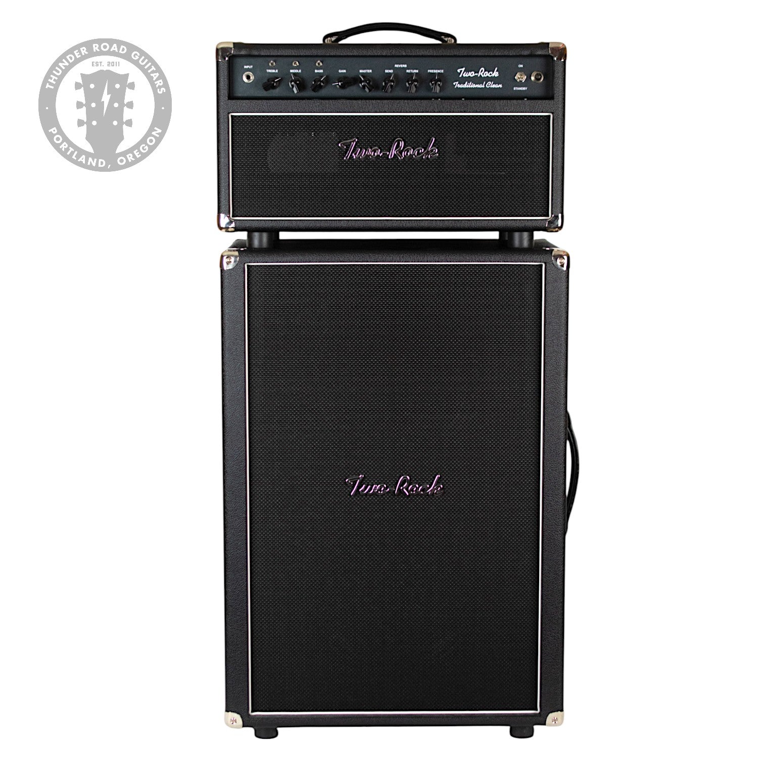 Recent Two Rock Traditional Clean 100 Watt Head & Cab Black Tolex (PDX) image 2