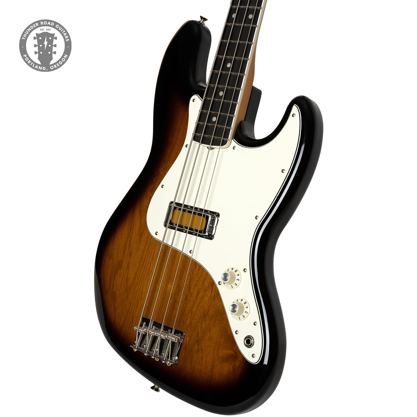 Thunder Road Guitars - New Fender Gold Foil Jazz Bass 2-Tone 