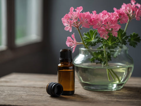 Sweet scented geranium essential oil for skin