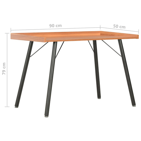 Desk Brown 90x50x79 cm 5