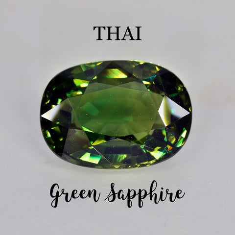 Beautiful Thai green sapphire at affordable price