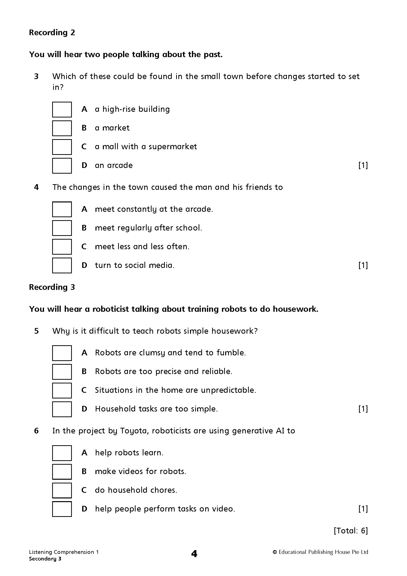 Secondary 3/G3 English Listening Comprehension And Oral Communication - Image 4