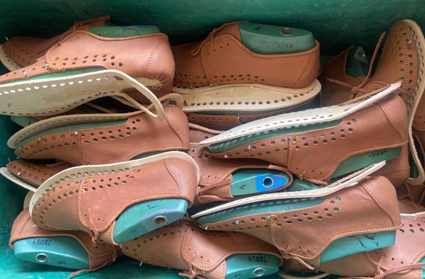 Shoes in the Making in Sahuayo, Michoacan, Mexico