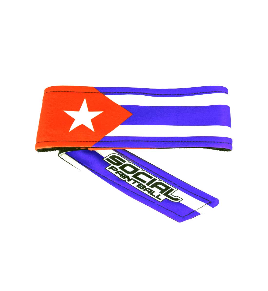 Social Paintball Long Tie Headband - USA Flag 