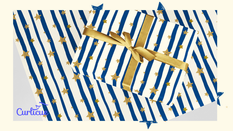 Stars at Dusk Eco Friendly Recyclable Wrapping Paper