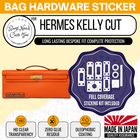 𝐁𝐍𝐂𝐓👜]💛 Hermes Kelly To Go Wallet Bag Hardware Protective Sticker  Film – BAGNEEDCARETOO