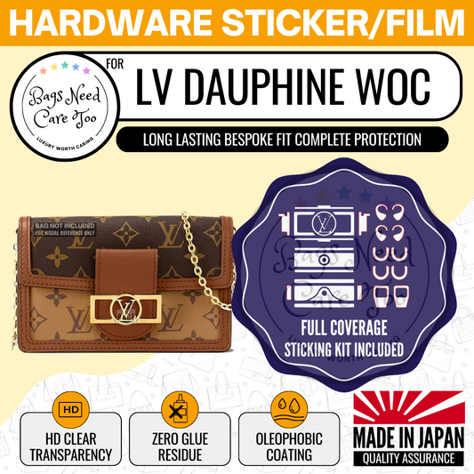 𝐁𝐍𝐂𝐓👜]💛 LV Dauphine Bag Hardware Protective Sticker Film –  BAGNEEDCARETOO