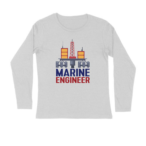 Marine Tech Long Sleeve MTT Logo Design Silver