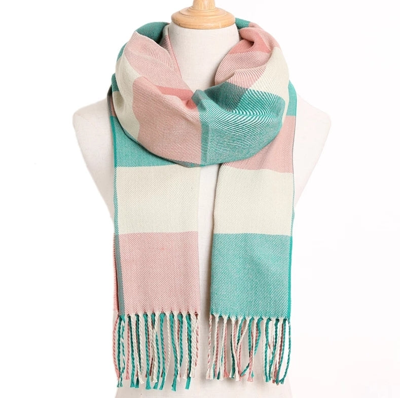 light pink cashmere scarf