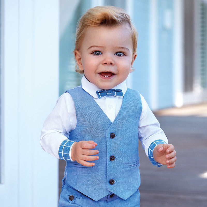 baby boy linen outfit