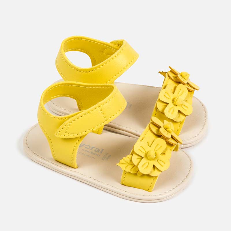 yellow summer sandals