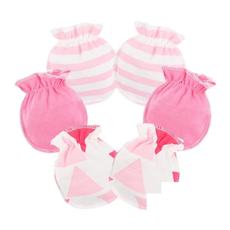 pink baby mittens