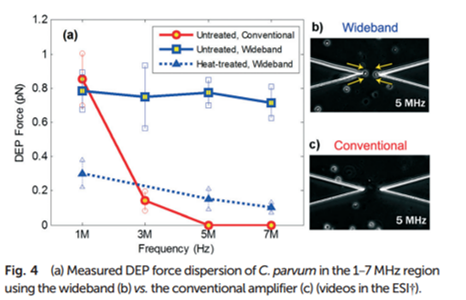 Measured DEP Force Dispersion