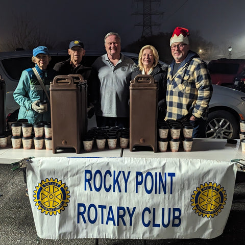 Rocky Point Rotary Members Serving Hot Cocoa