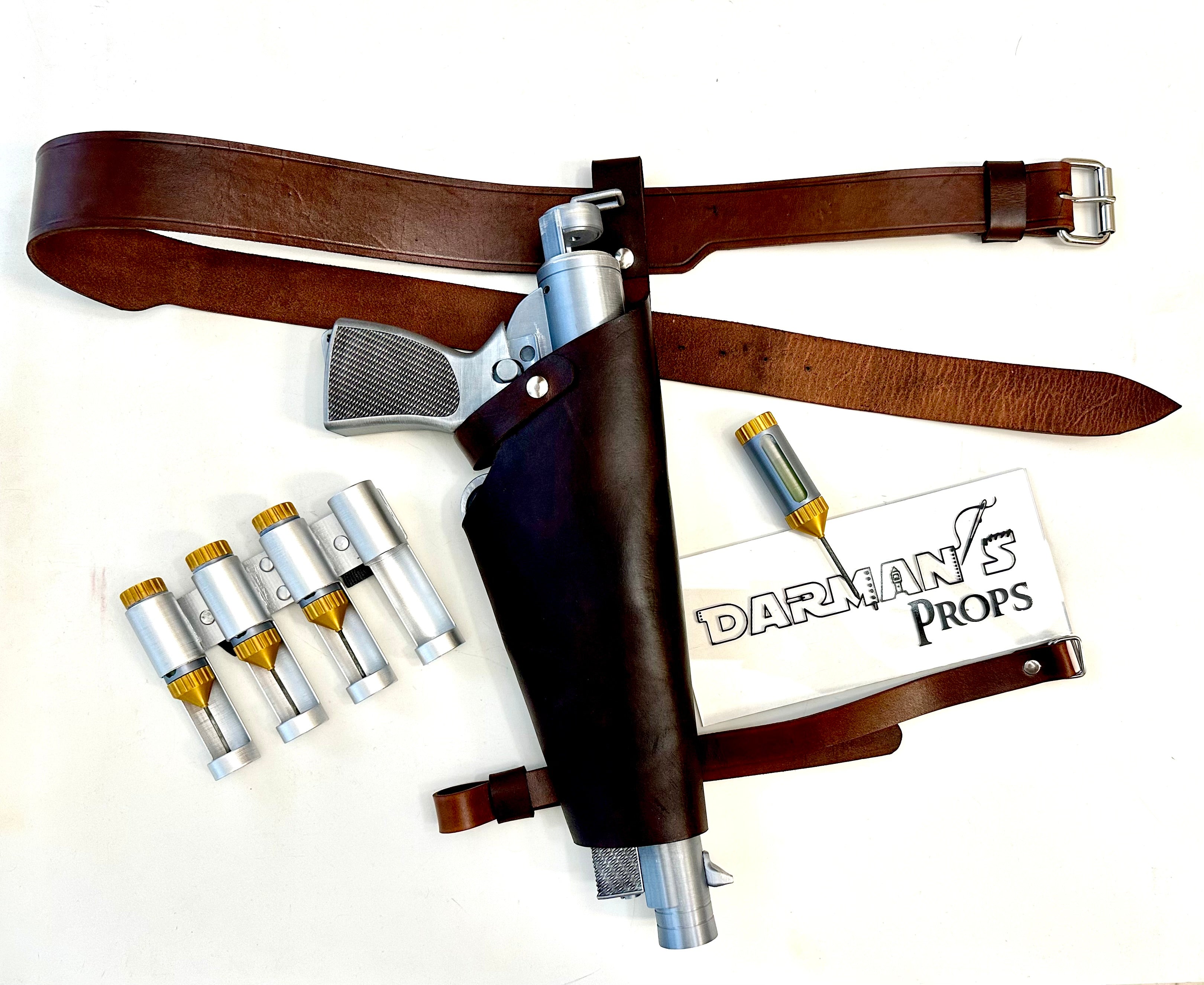 Lucy Vault-Tec Tranquilizer prop Holster and belt From Fallout Wedding dress Bandolier as well