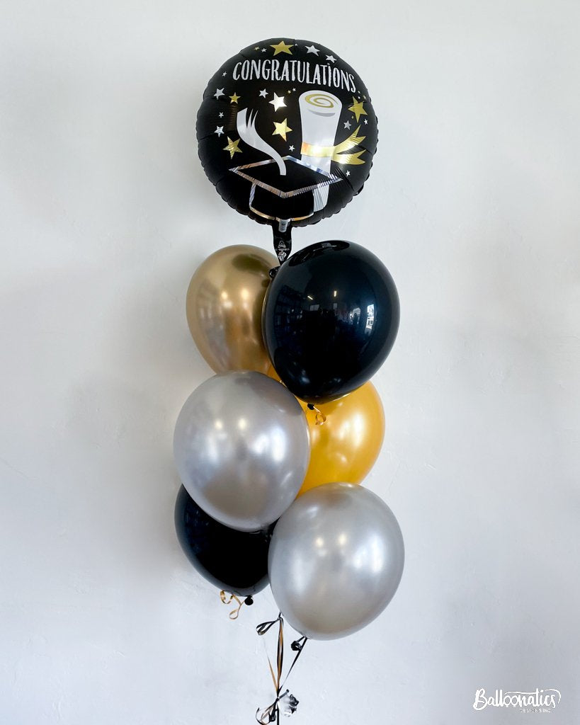 Stain Infused Congratulation Grad Balloon Package