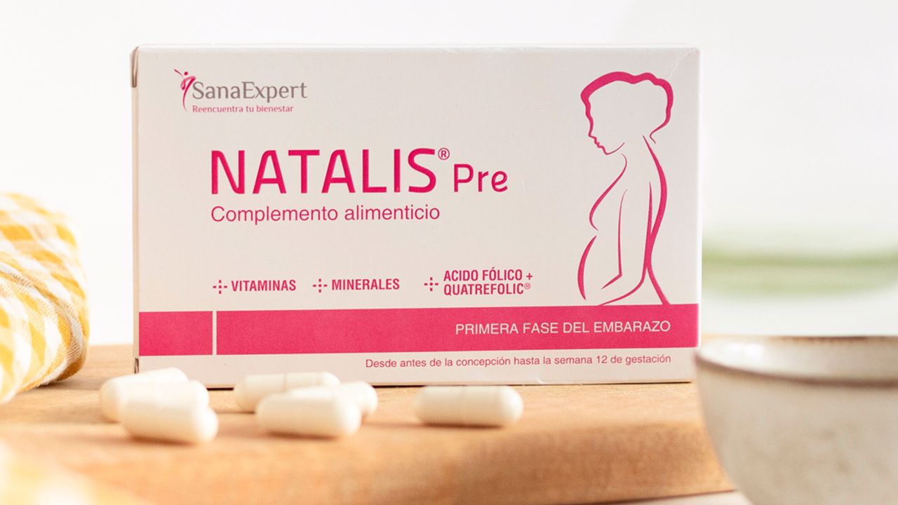 SanaExpert Natalis Pre, suplemento alimentar natural para a fertilidade feminina.