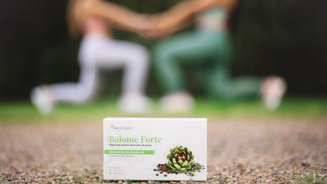 Baiome Forte suplemento alimentar natural da SanaExpert com alcachofra, café verde, extracto de cacto.