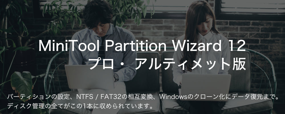 MiniTool Partition Wizard 12 プロ・アルティメット版
