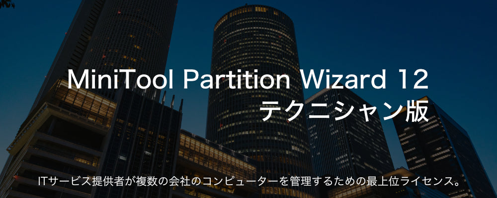 MiniTool Partition Wizard 12 テクニシャン版