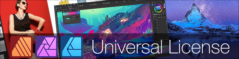 Affinity Designer / Photo / Publisher ユニバーサルライセンス