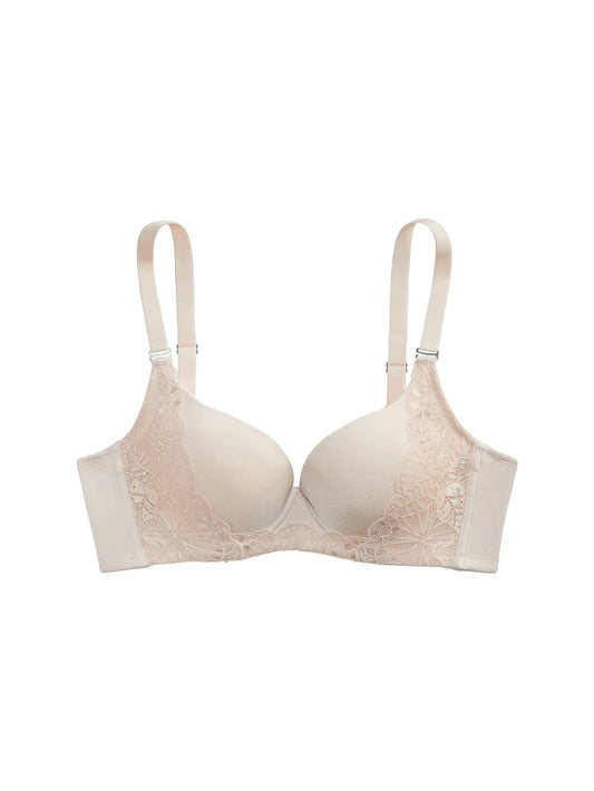 The Little Bra Company Lucia Lace Plunge Push-Up Bra