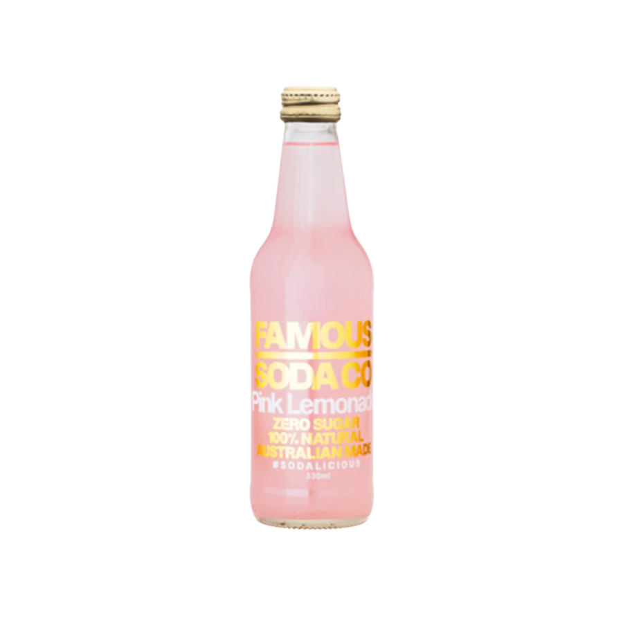 Famous Soda Co Pink Lemonade 330ml Scoop Wholefoods Singapore