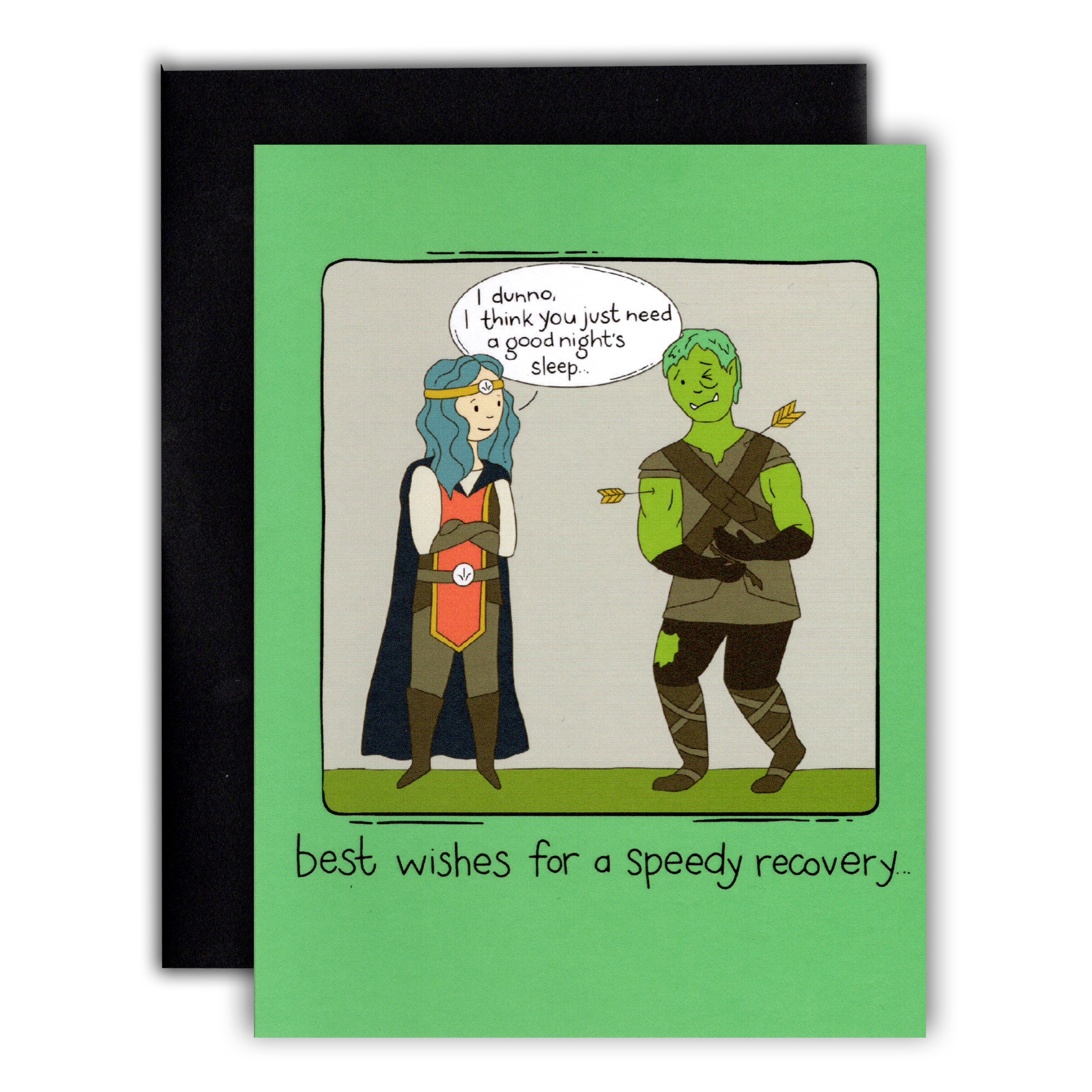 A Long Rest - D&D/RPG Get Well Soon card