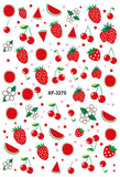 3D Nail Art Sticker Newest Kawaii Strawberry Rainbow M Nail Decals Adhesive Sticker for Design Manicure Letter Decorations DIY