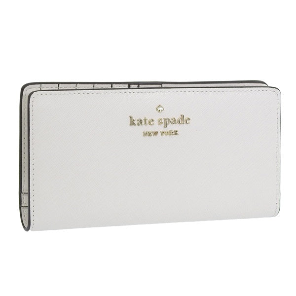 Kate Spade Saffiano Stacy Logo Large Slim Bifold Bi-fold card case Com –  luxebags singapore