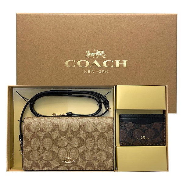 Coach crossbody and card holder Ladies C7354 IMNOX gift set – luxebags  singapore
