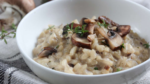 Wild Mushroom Risotto paired with Sardinian Wine