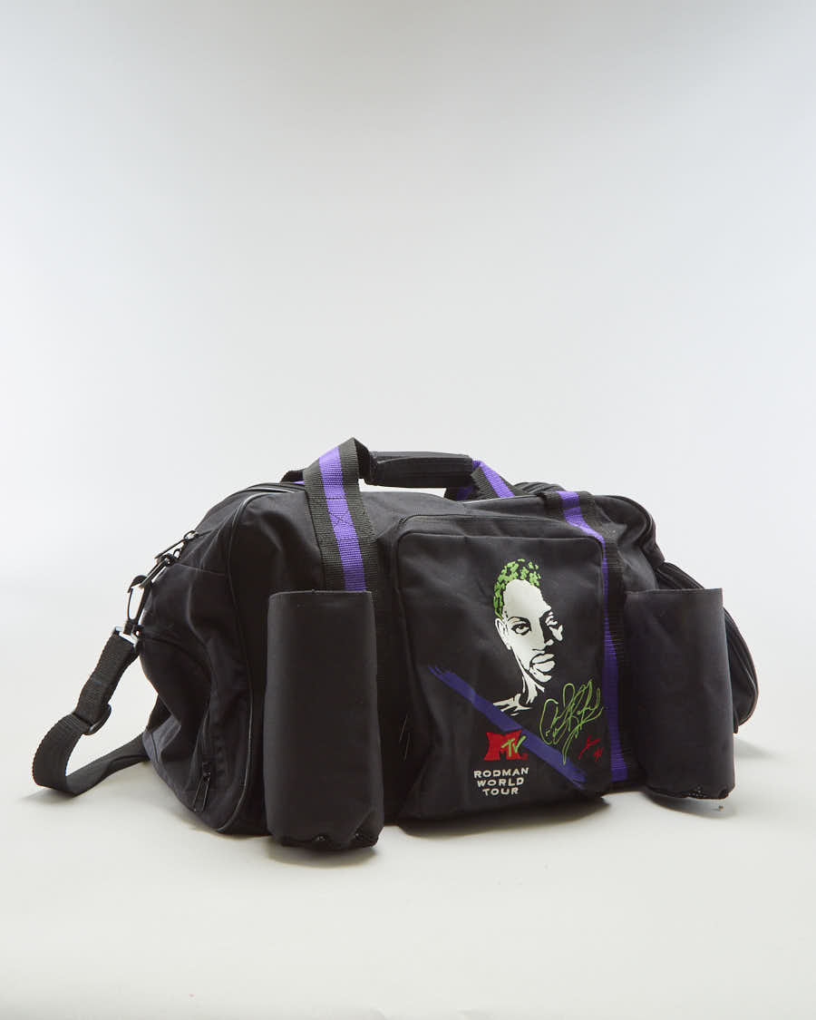 image of '96 Dennis Rodman NBA Chicago Bulls MTV World Tour Hoop Saq Basketball Duffel Bag - O/S