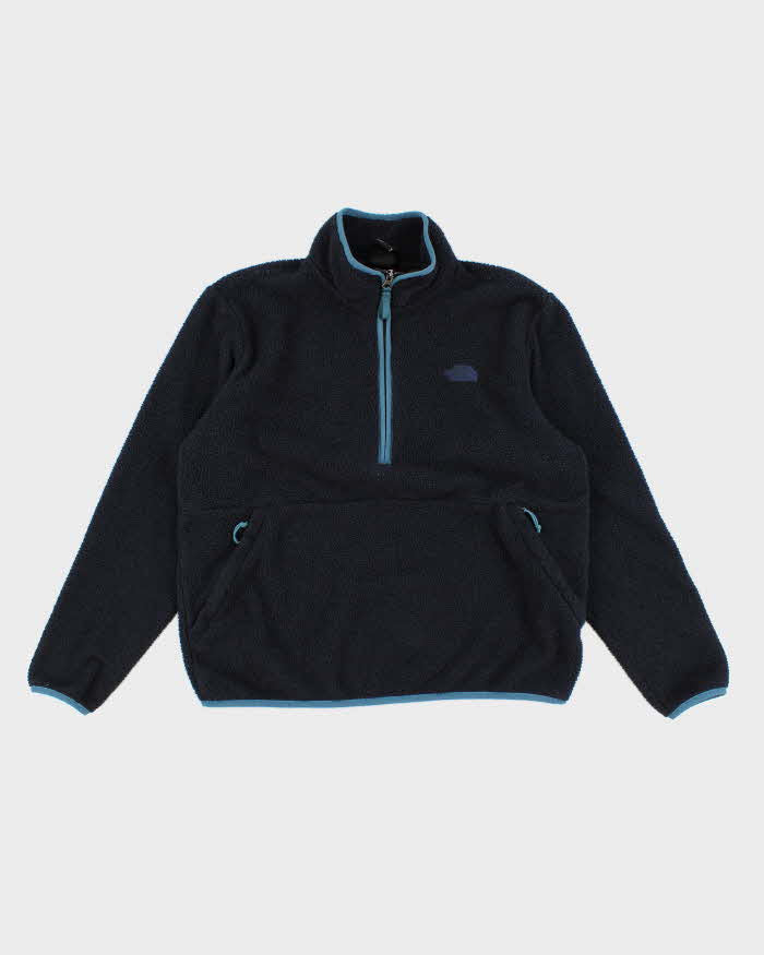 Image of Mens Navy The North Face Zip Up Fleece - M