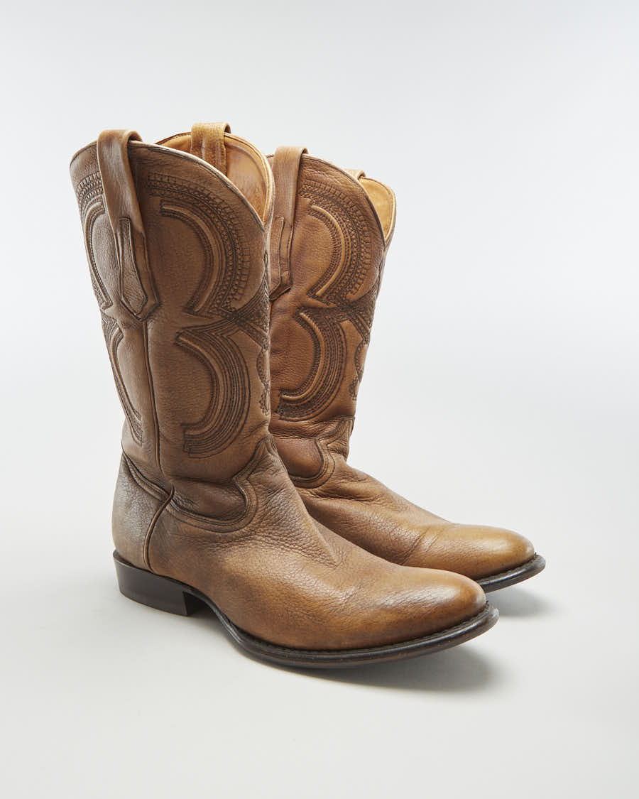 Image of Vintage 90s Cuadra Men's Brown Cowboy Boots - US 11.5