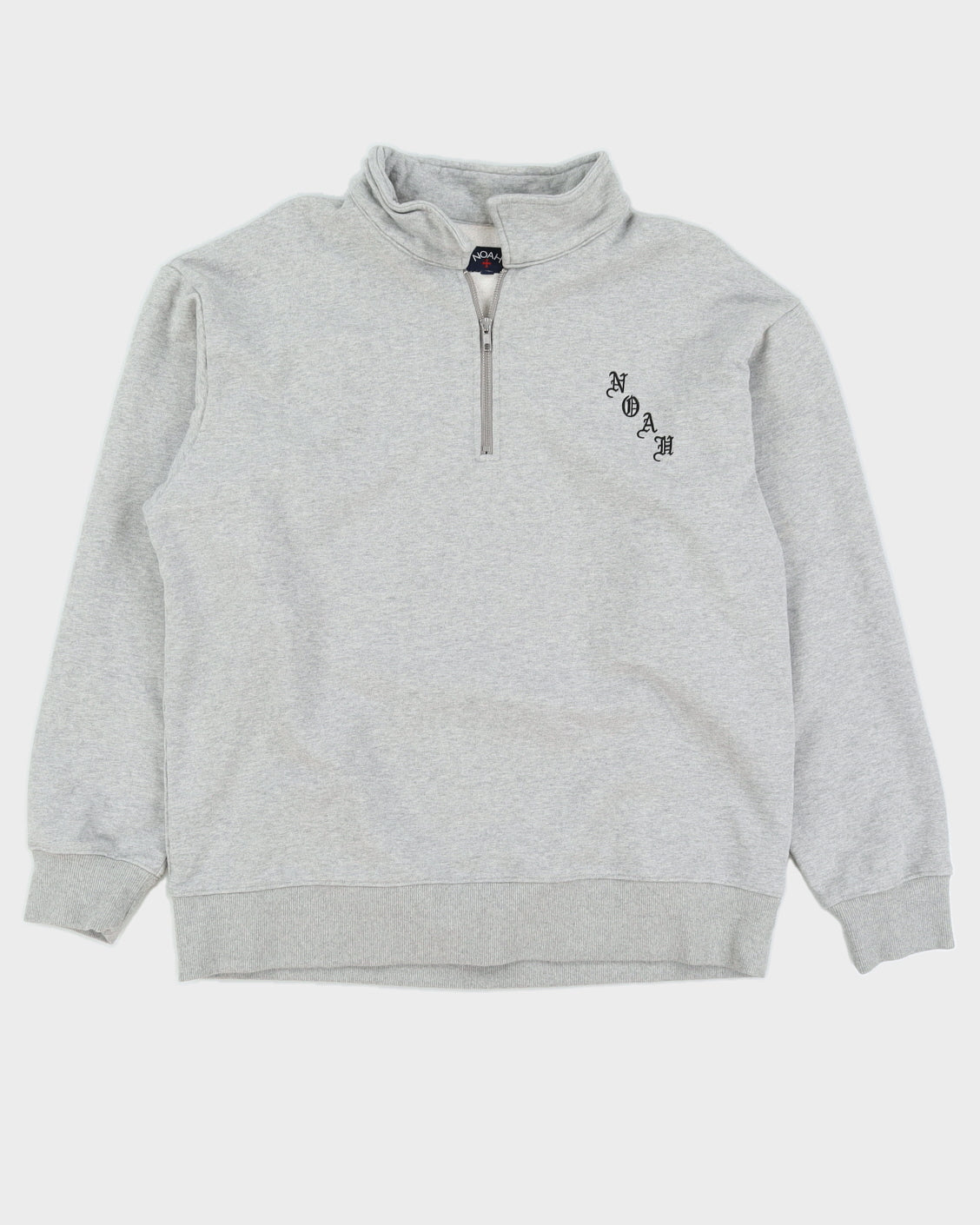 image of Noah Grey Quarter Zip Sweatshirt - XL