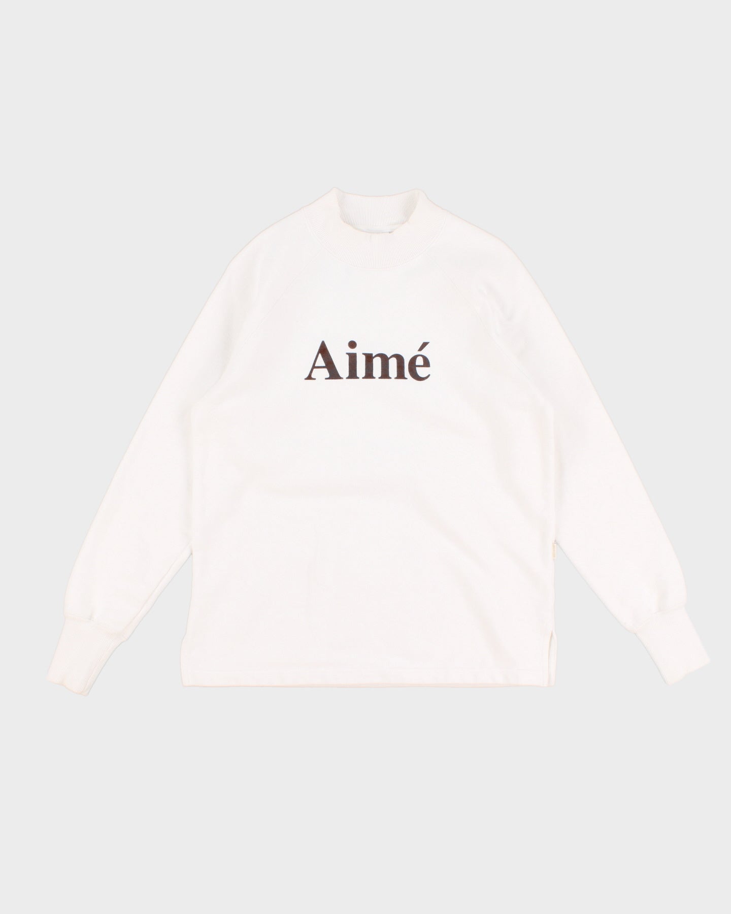 Image of Aime Leon Dore White Crew Neck Sweatshirt - XS