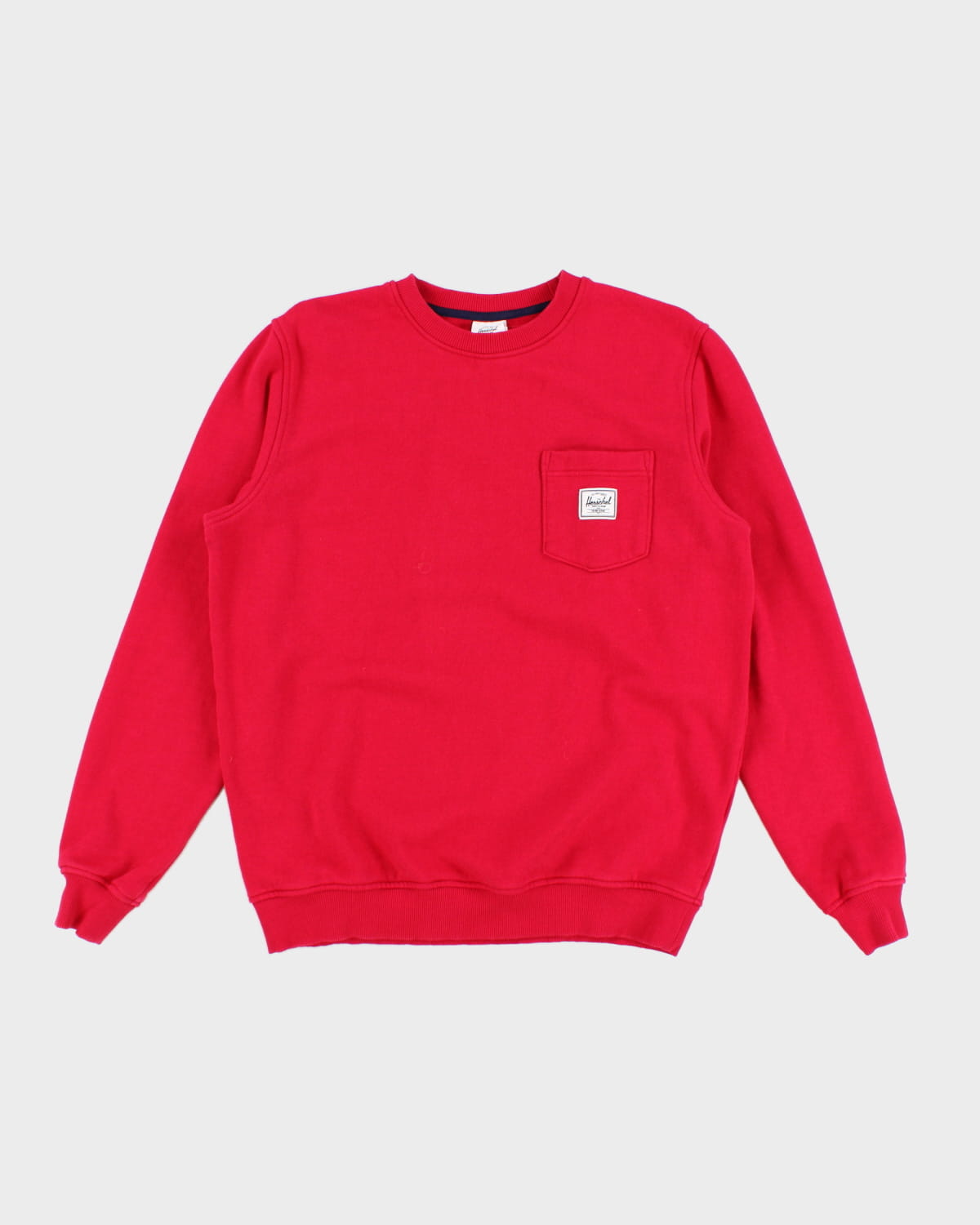 Image of Herschel Red Pocket Oversized Sweatshirt - S