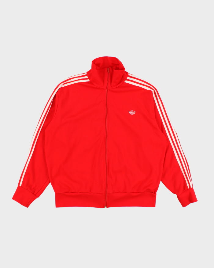 image of Y2k 00s Red Adidas Track Jacket - L