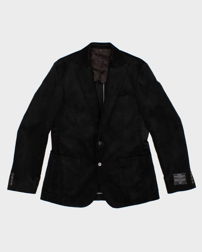 image of New With Tags Mens Black Cotton Corduroy J Crew Blazer Jacket - S