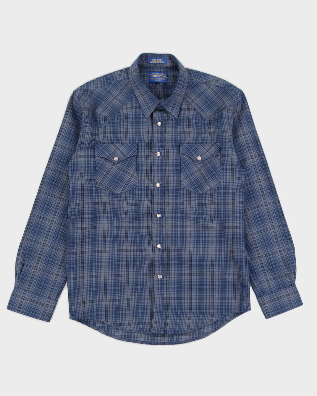 image of Pendleton Blue Plaid Shirt - M