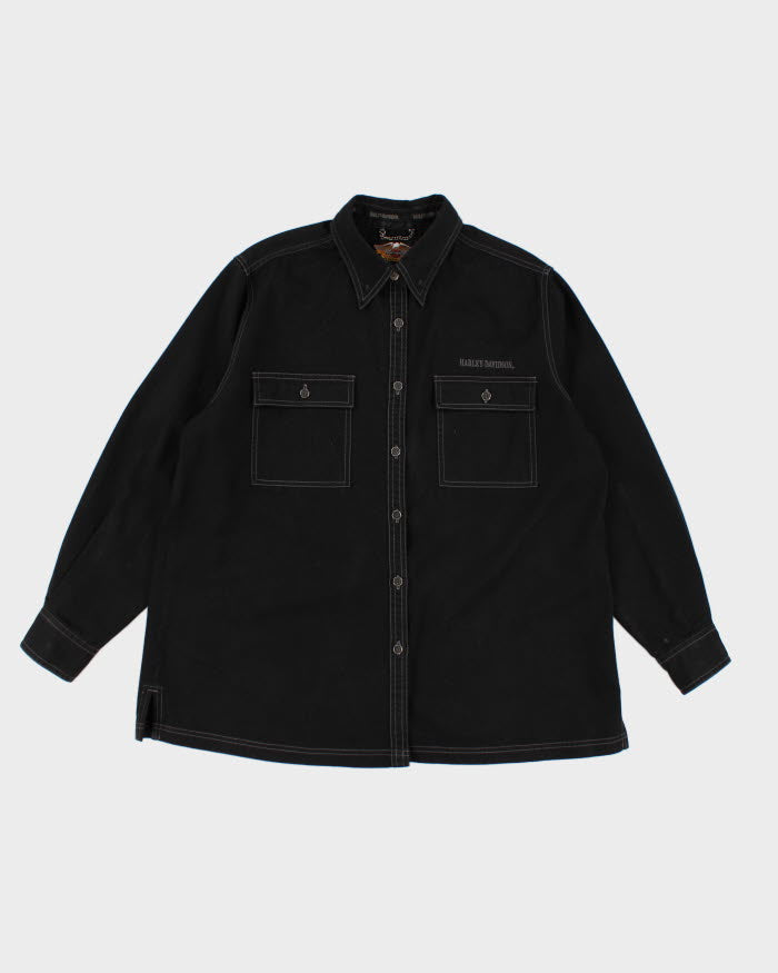 image of 00s Harley Davidson Black Shirt - XXXL