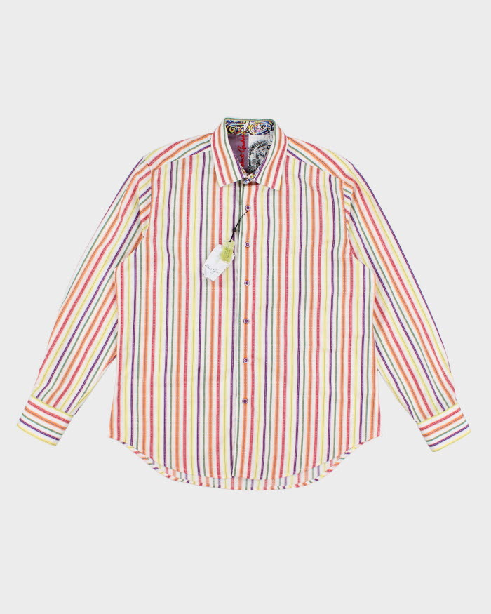 image of Robert Graham Colourful Striped Shirt - L