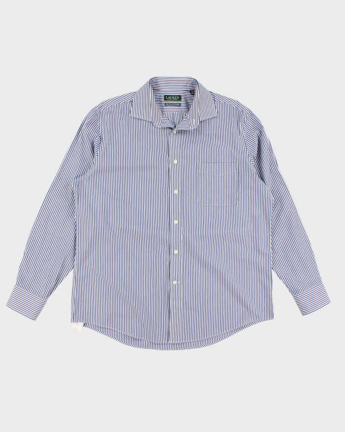 image of Ralph Lauren Blue Stripe Shirt - L