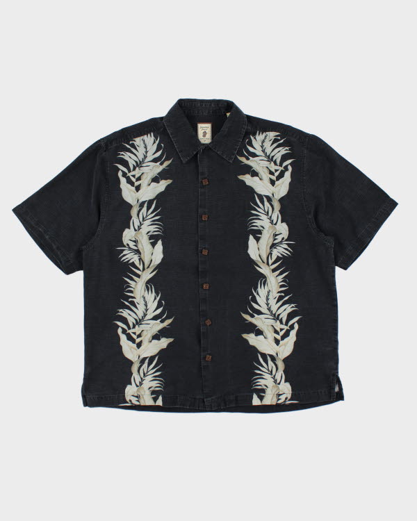 image of Vintage Jamacia Jaxx Hawaiian Silk Shirt - L