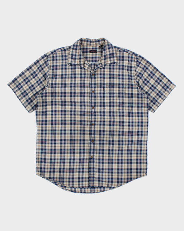 Image of Arrow Blue Check Shirt - L