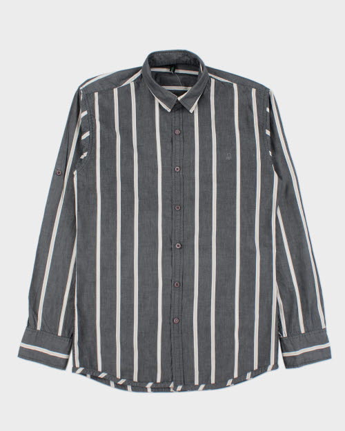 Image of United Colours Of Benetton Stripe Shirt - L