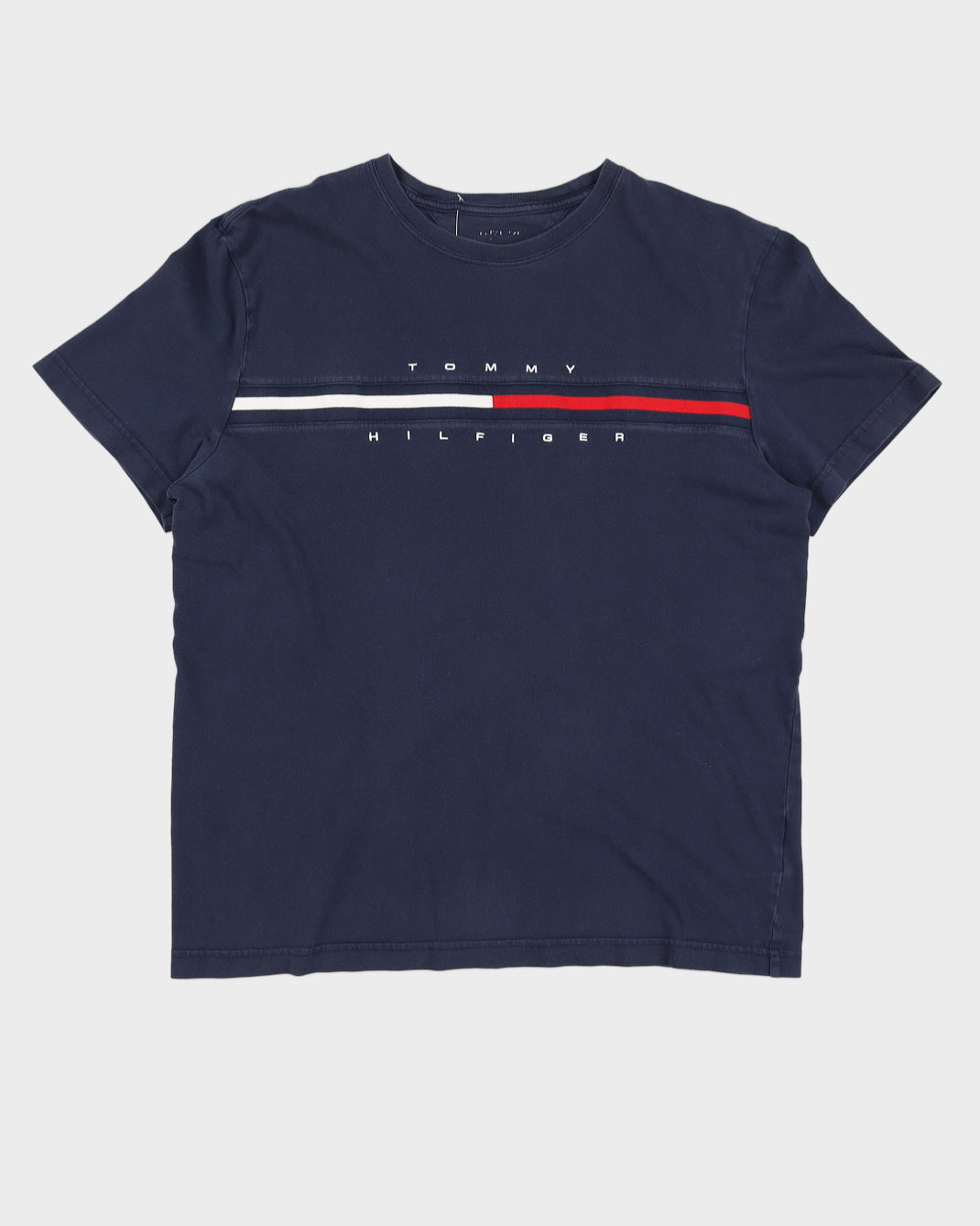 Image of Tommy Hilfiger Embroidered Blue T-Shirt - L