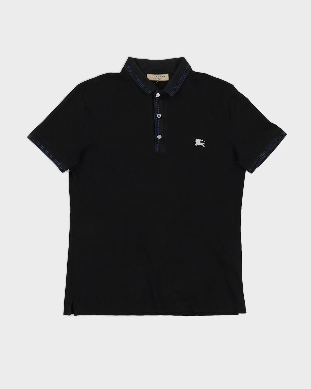 Burberry Men's Black Polo Shirt - M