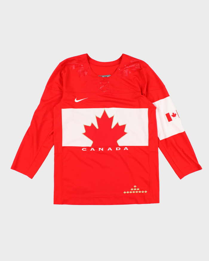 Image of Mens Red Nike x Canada Olympic Sports Jersey - M